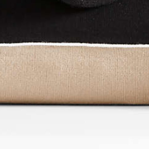 NWT Crate & Barrel Bardot 20" Recycled Cashmere and Wool Ink Black Pillow Cover - Picture 3 of 9